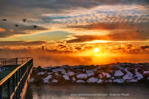 Magical morning in the Port Washington Marina