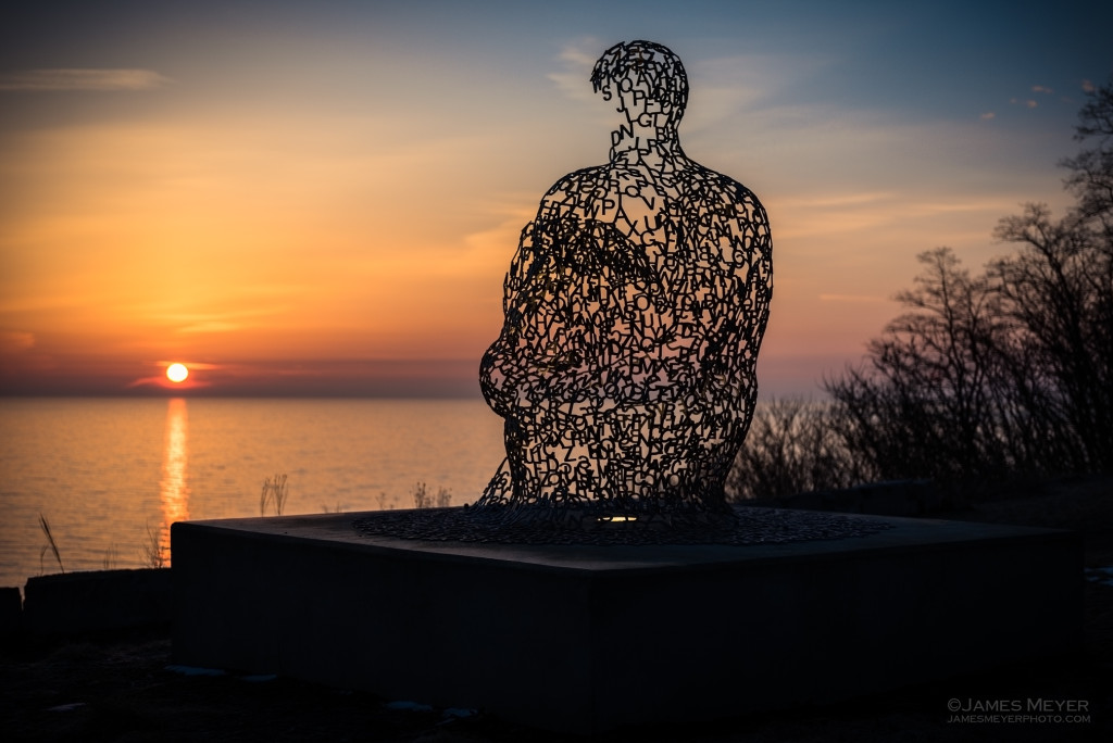 Spillover II by Jaume Plensa photographed by James Meyer